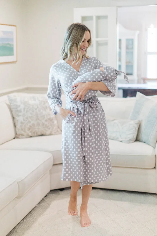 Lisa Robe & Newborn Swaddle Blanket Set