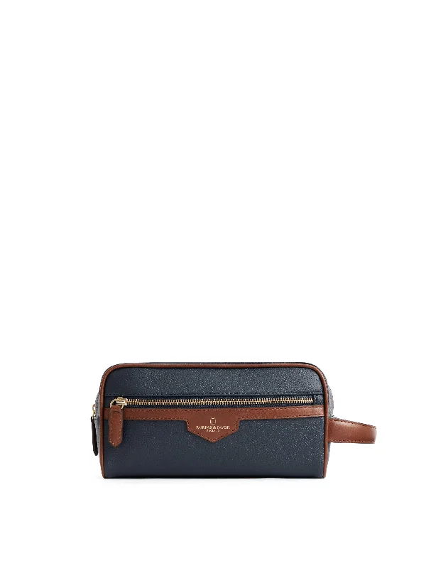 Britannia Washbag - Navy Scotchgrain