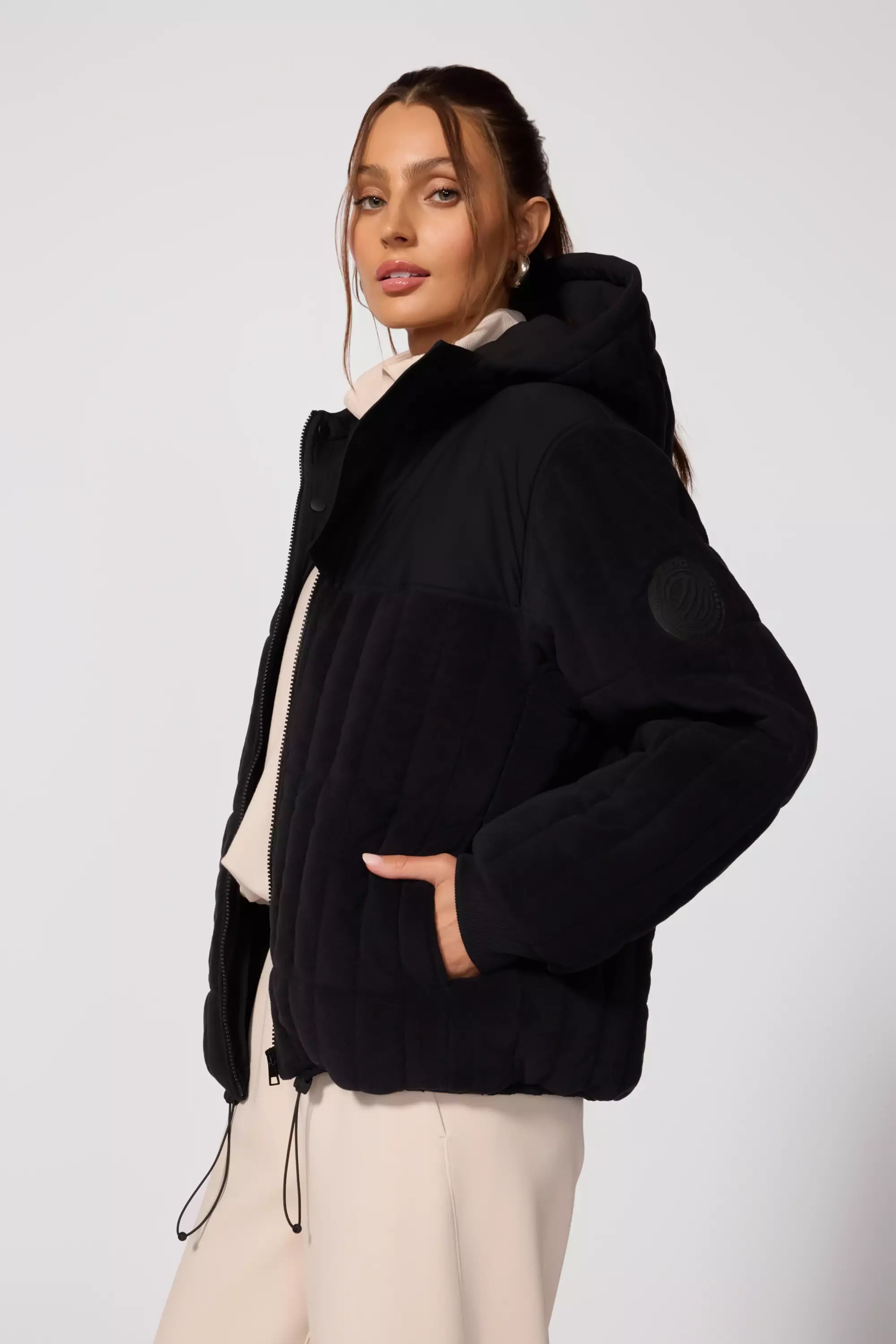 Placid Oversized Jacket - Black