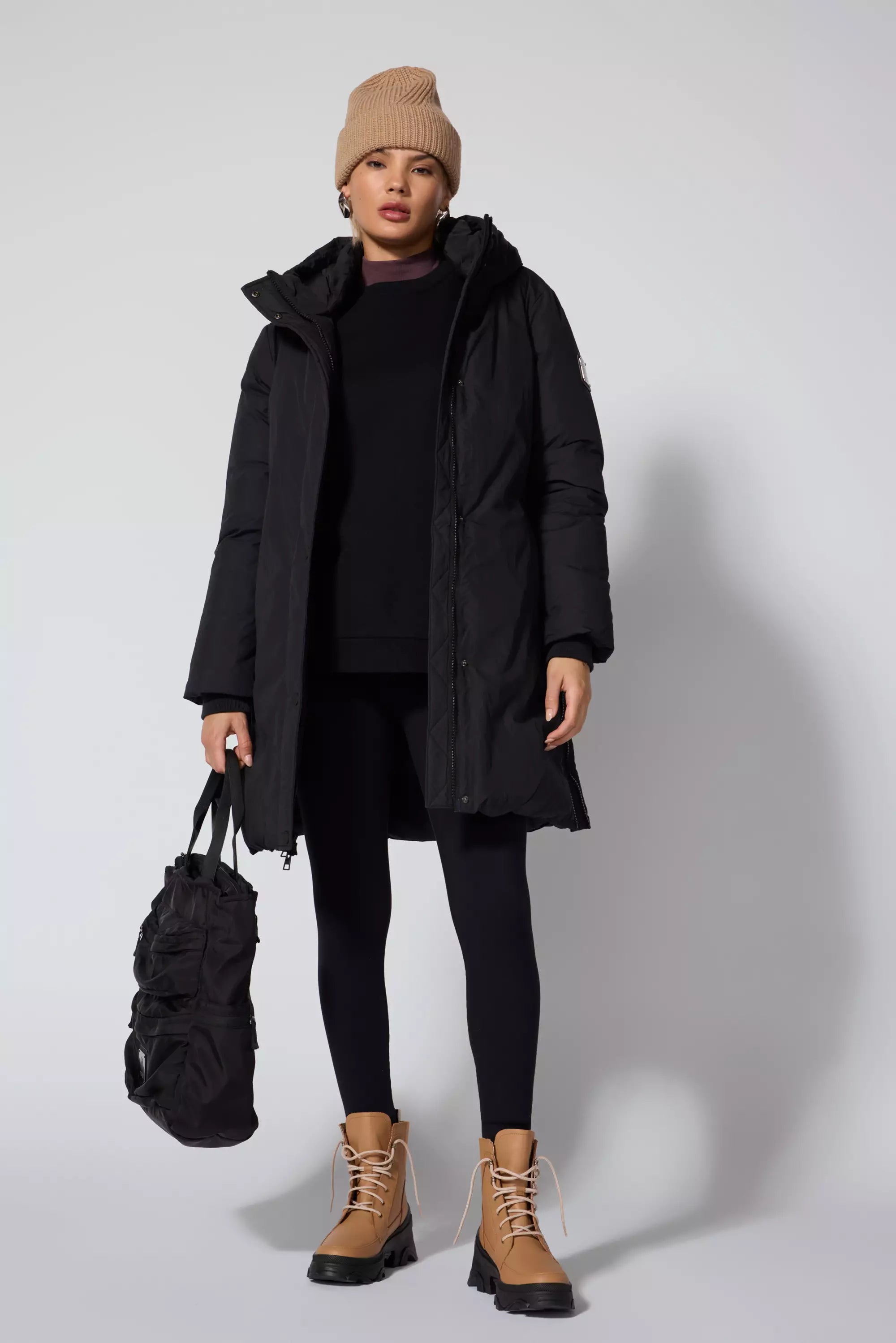 RDS Down Midi Puffer - Black