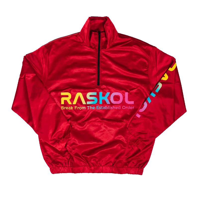 RASKOL Athletic Windbreaker Jacket (Red)