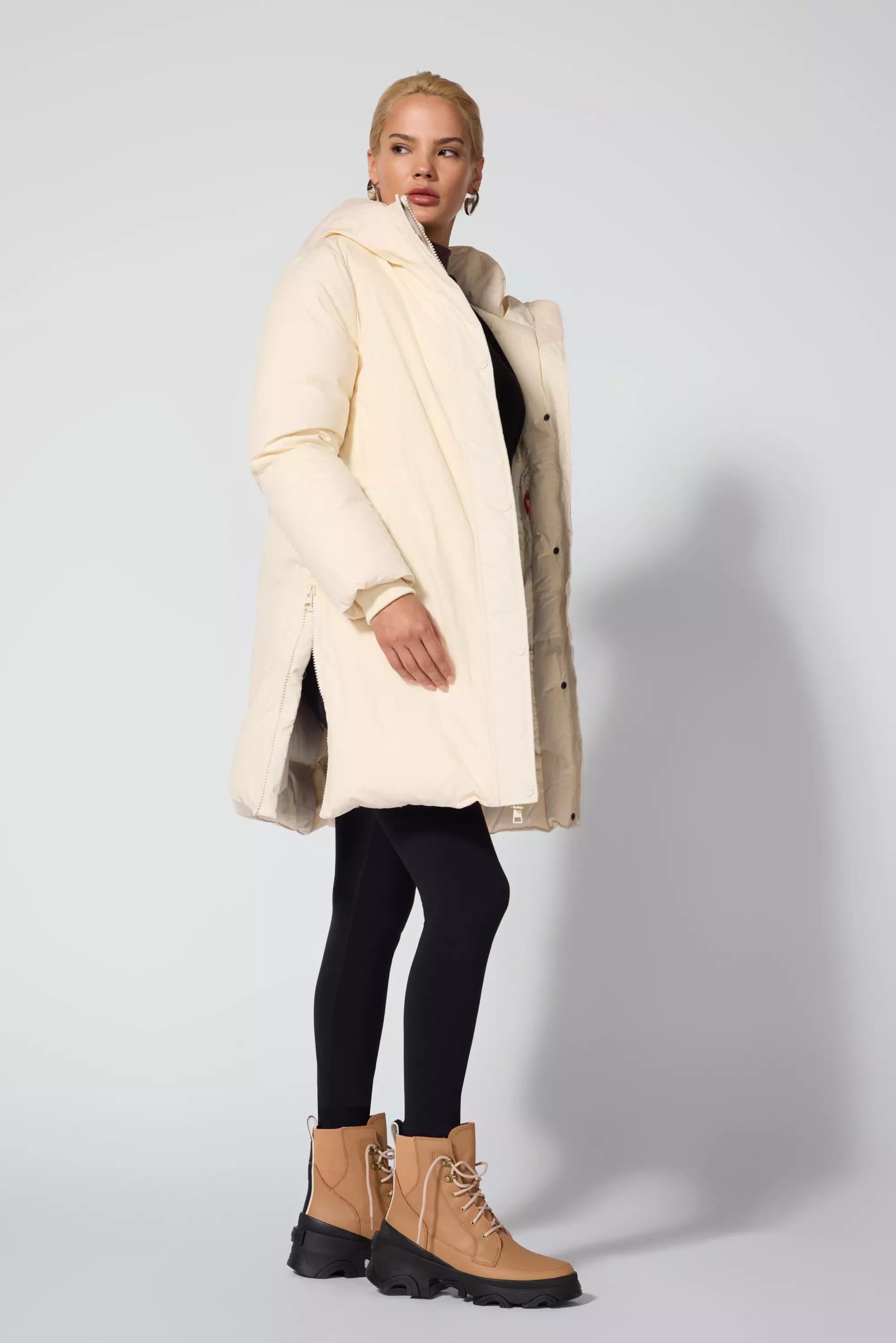 RDS Down Midi Puffer - Winter White