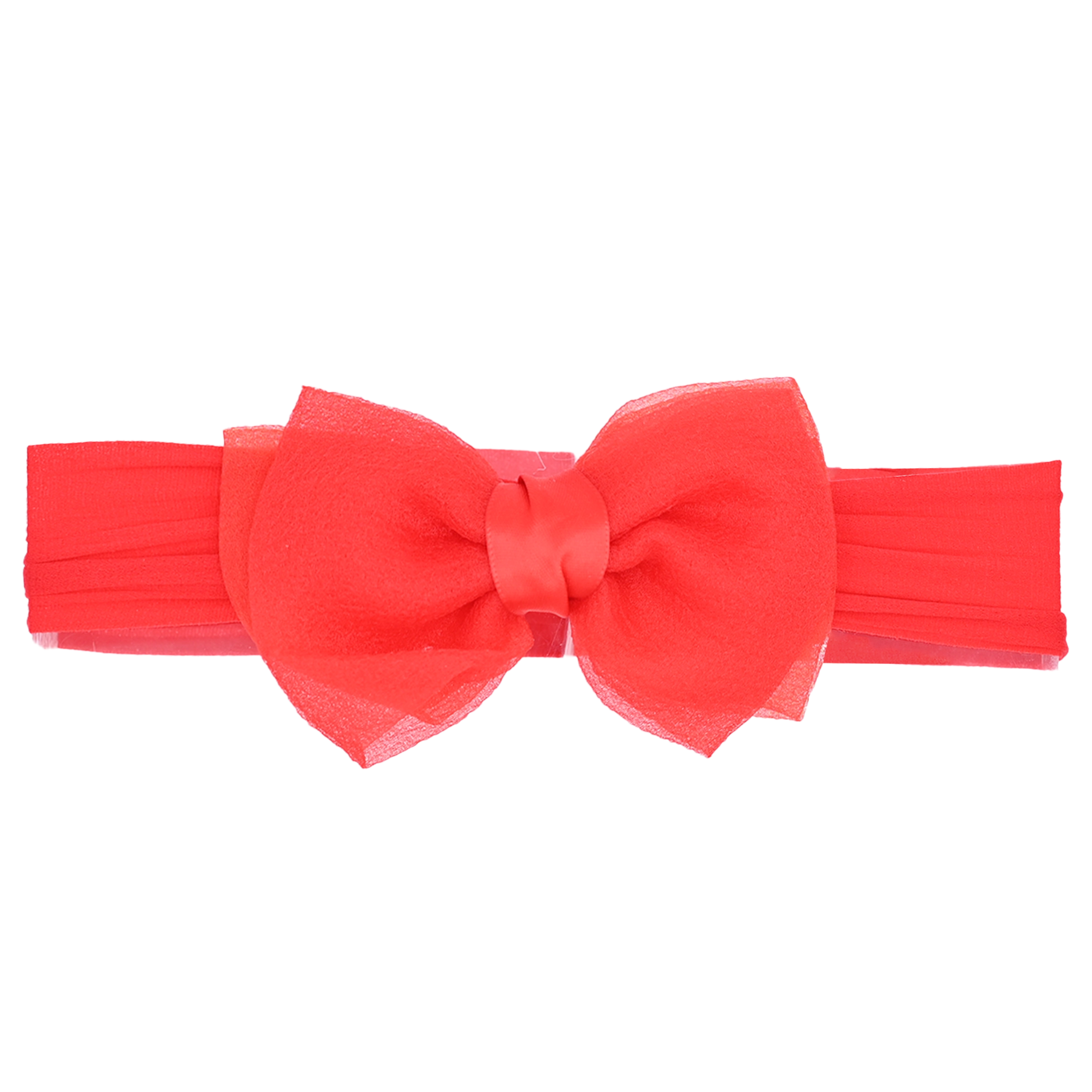 Red Tulle Ribbon Headband