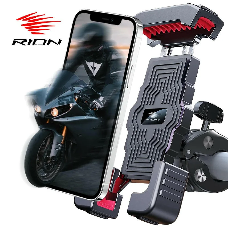 RION Bicycle Phone Holder Mobile Stand For Motorcycle Smartphone Support Bracket MTB Accessories Road Bike Mount 4.7-7 inch 360°