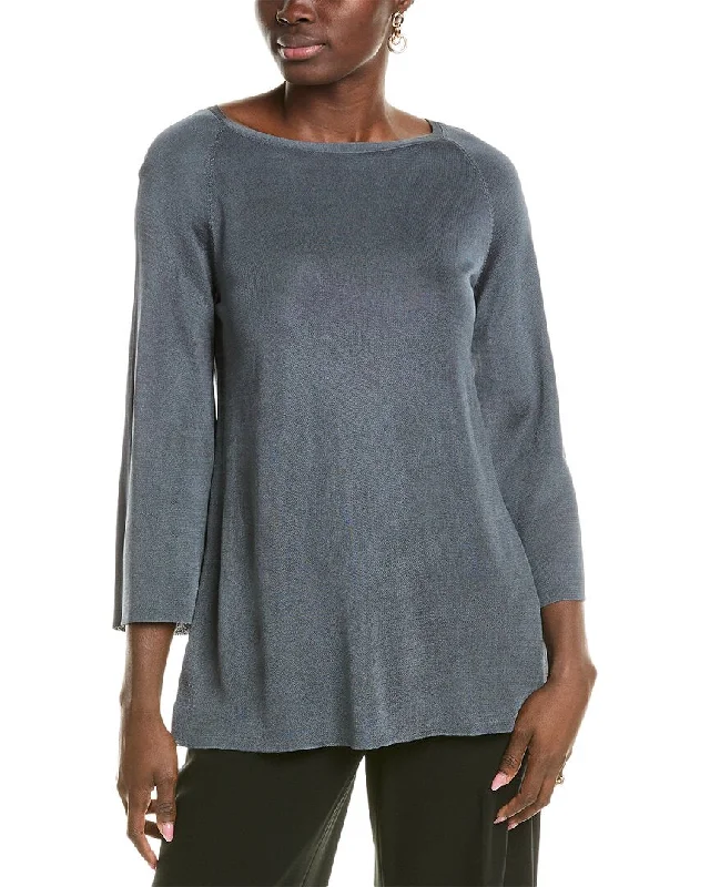 Lafayette 148 New York Bi Color A Line Sweater