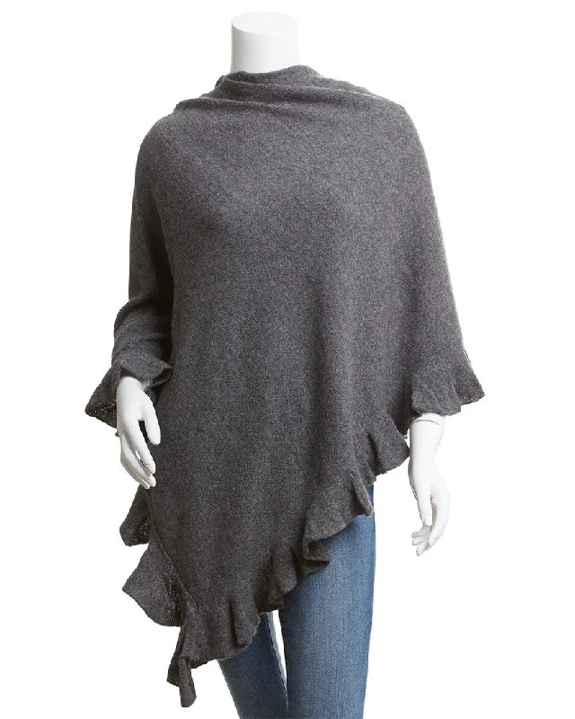 Hannah Rose Ruffle Cashmere Topper