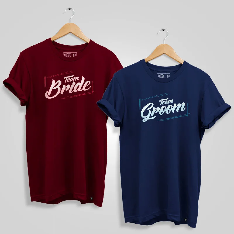 Team Bride & Groom Couple T-Shirt