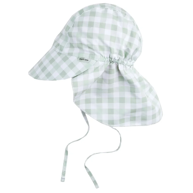 Girls Checkered Sun Hat