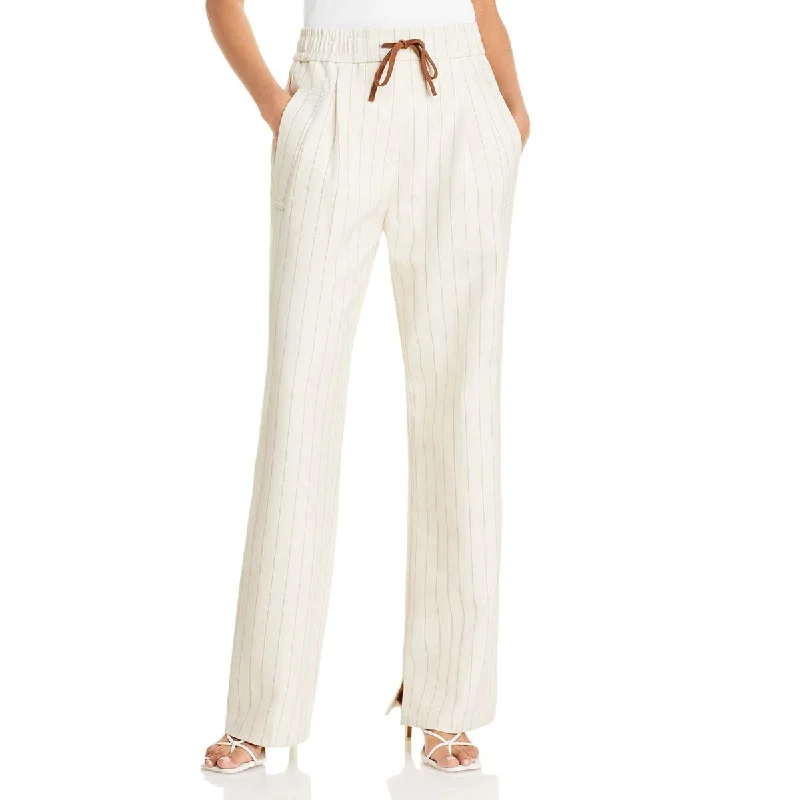 3.1 Phillip Lim Womens Striped Drawstring Pants