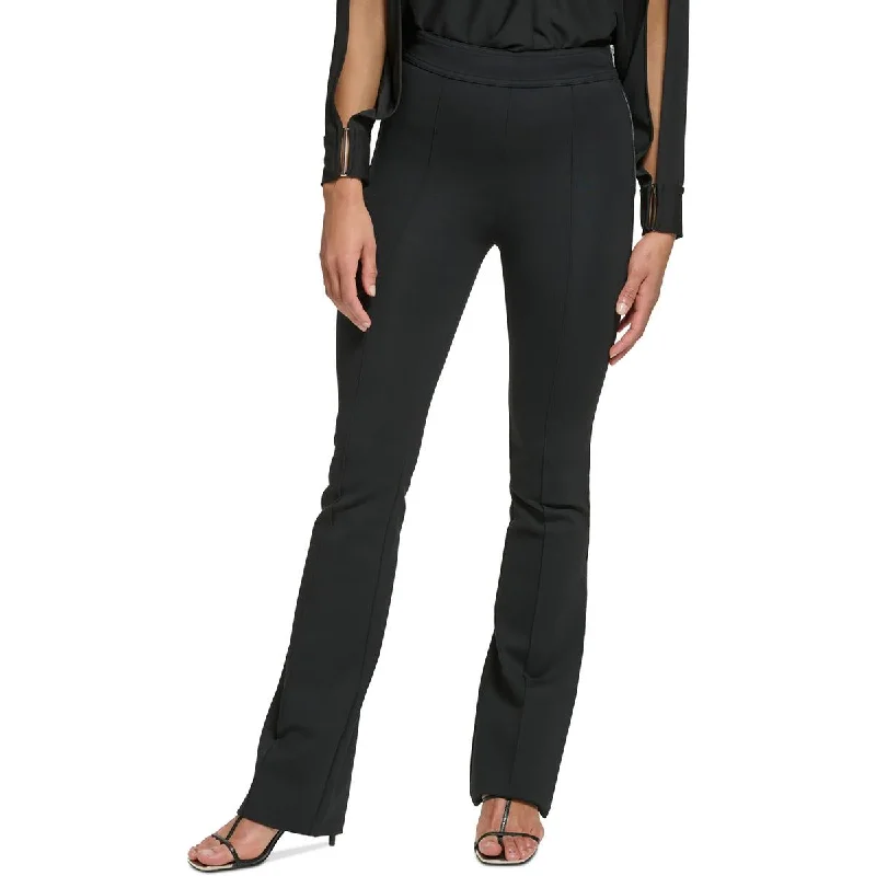 DKNY Womens Ponte Slim Leg Bootcut Pants