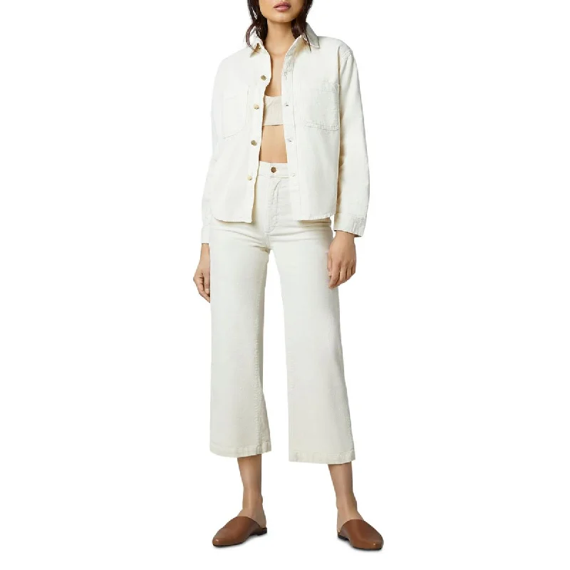 DL1961 Womens Hepburn Corduroy Cropped Wide Leg Pants