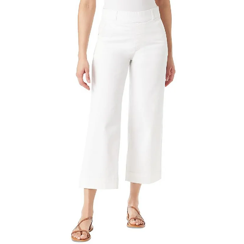 Gloria Vanderbilt Womens Crop High Rise Wide Leg Pants