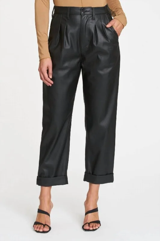 Kellin Pleated Trouser In Slate Back