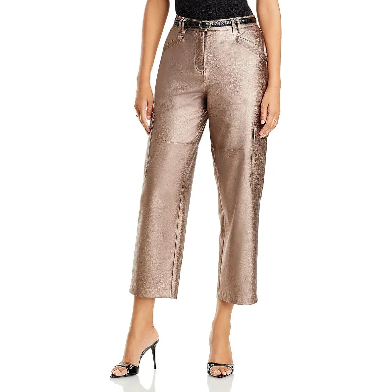 Kobi Halperin Womens Diana High Rise Cropped Cargo Pants