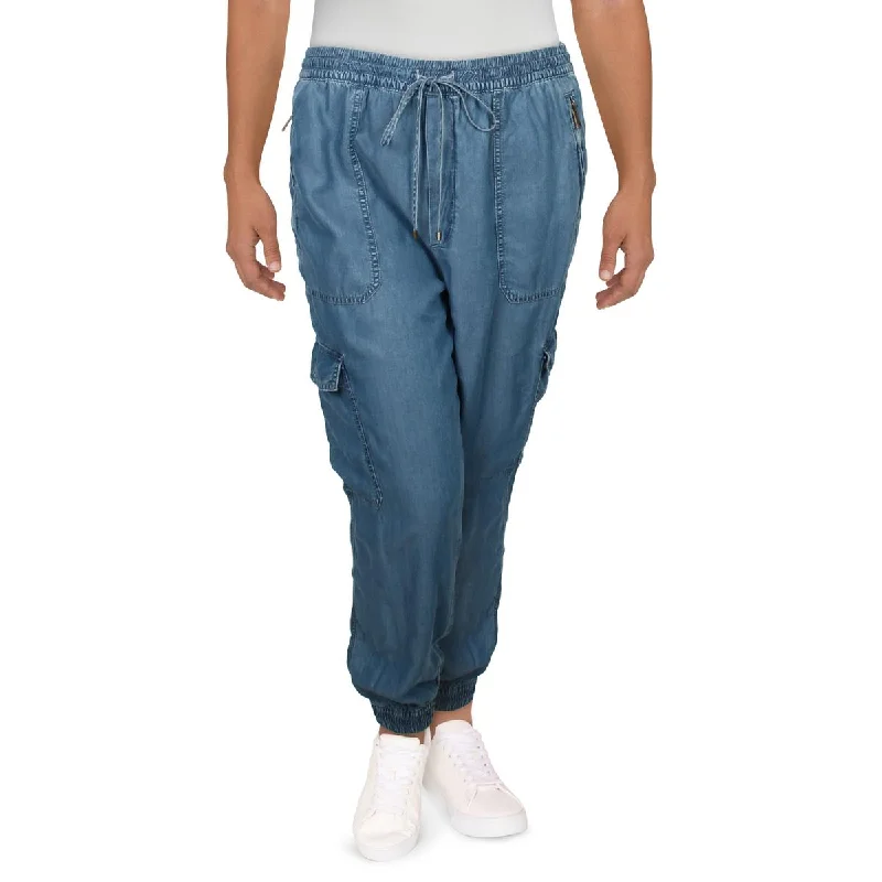 Lauren Ralph Lauren Womens Drawstring Waist High-Waist Cargo Pants