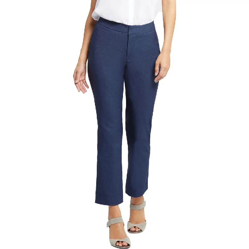 NYDJ Womens Marylin Low Rise Heathered Ankle Pants