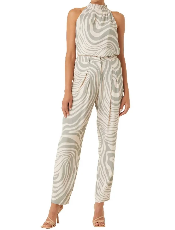 Perry High Waisted Pants In Abstract Zebra