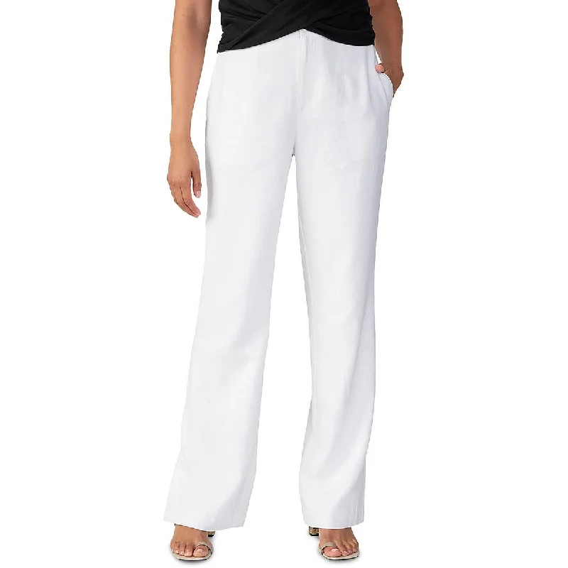 Sanctuary Womens Noho Linen High Rise Trouser Pants