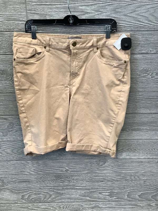 Shorts By Falls Creek In Tan, Size: 18