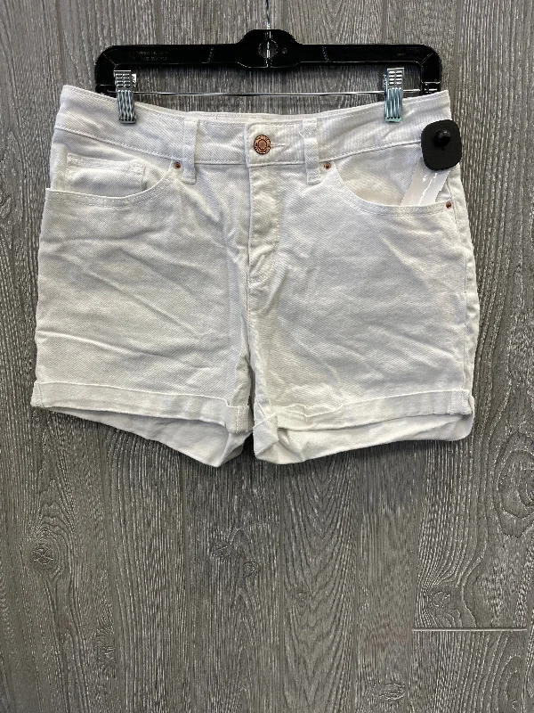 Shorts By Time And Tru In White Denim, Size: 12