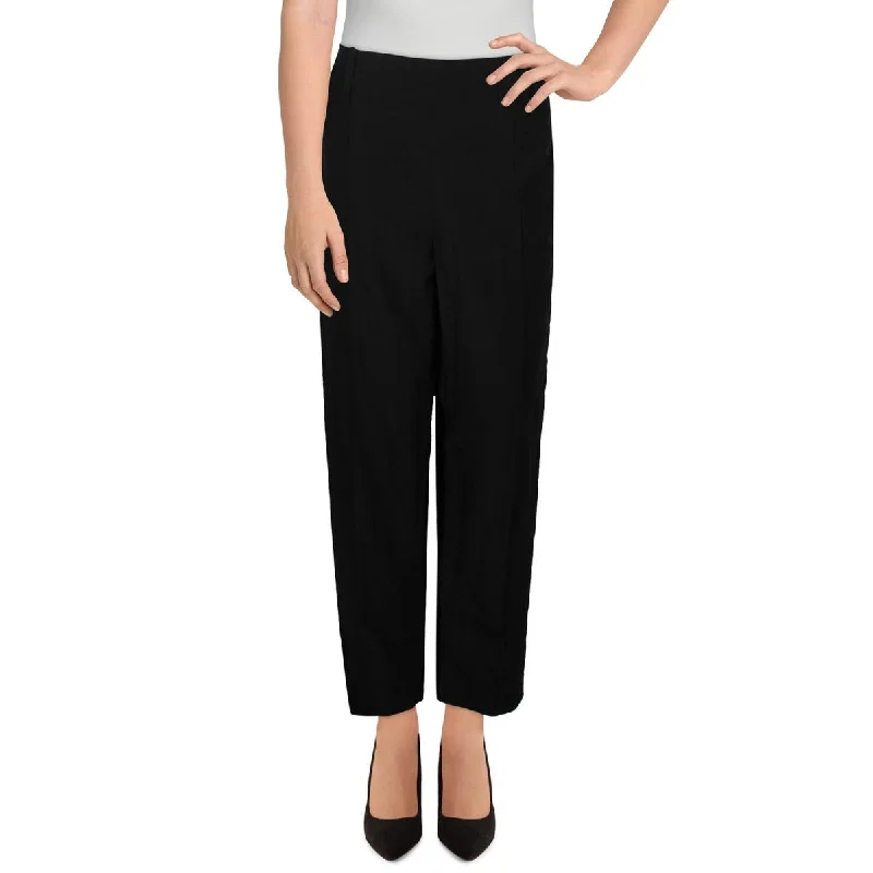 Vince Womens Mid Rise Pintuck Ankle Pants