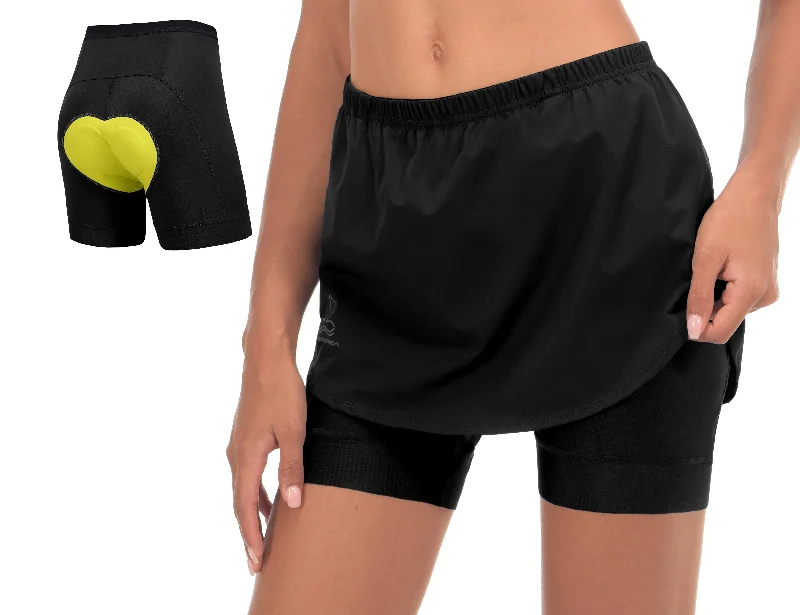 Women's Built-in 3D Padded Cycling Shorts